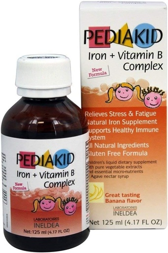[BRSWIYIFCACBKF36] Iron + Vitamin B Complex All New Formula Natural Vitamins & Mineral Supplement to Help Children with Fatigue, Tiredness and Frail Conditions