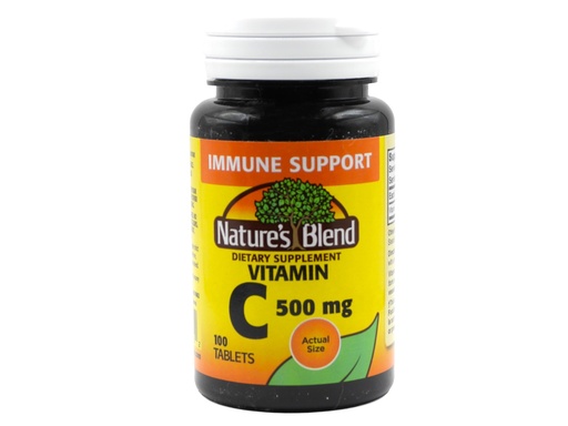 [BRSWIGQRA5YRWHDK] Nature's Blend Vitamin C 500 mg 100 Tablets
