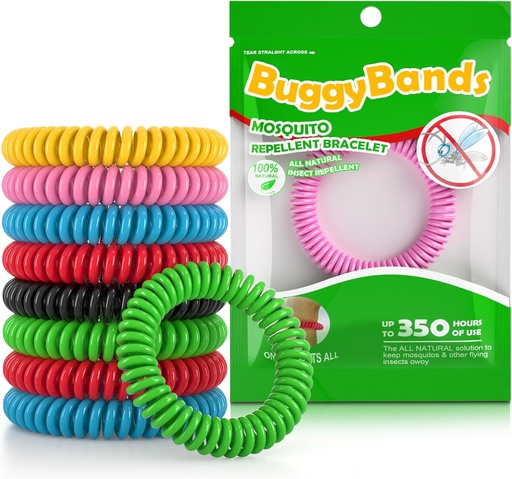 [BRSW2YYKOEGRYCI3] 48 Pack Mosquito Repellent Bracelets, Individually Wrapped, DEET Free, Natural and Waterproof Bands