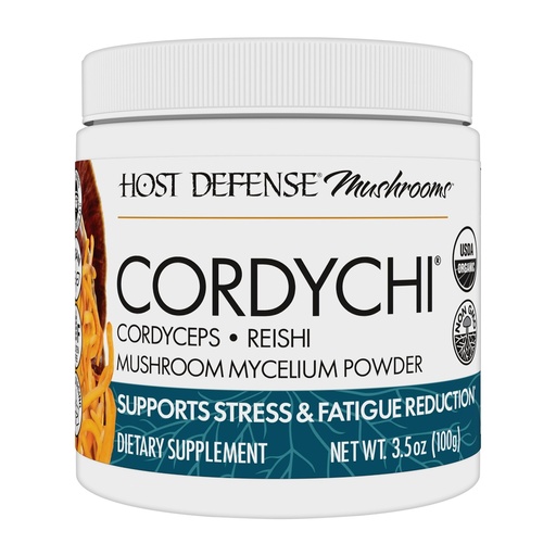 [BRSRMALYCUPREEYU] Host Defense CordyChi Powder - Energy & Immune Support Supplement - Cordyceps & Reishi Mushroom Supplement for Relaxation & Respiratory Support - Aids Against Tiredness - 3.5 oz (66 Servings)*