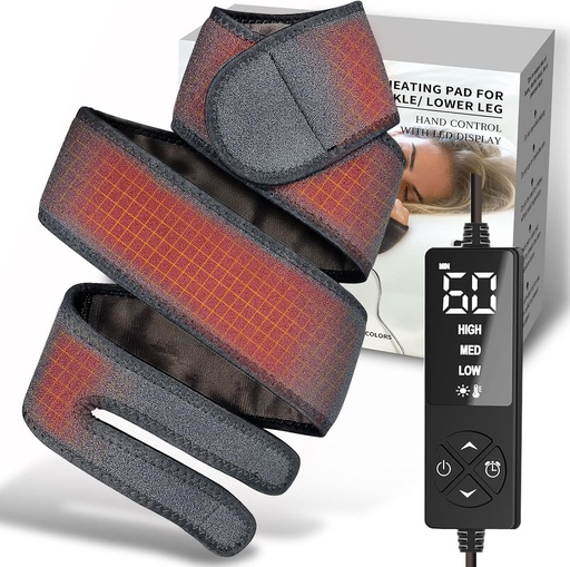 [BRSRMZL2C5YW2FYZ] Long Small Heating Pad for Hands Wrist Arm Elbow Pain Relief, Heated Wrap for Golfers Tennis Elbow, Cubital Carpal Tunnel, Knee Joint Arthritis Leg Ankle Plantar Fasciitis, Achilles Tendonitis