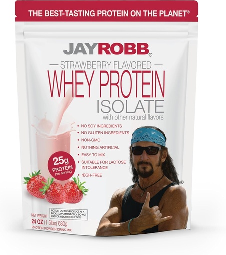 [BRSWIY35OMOB23IV] JAYROB Whey Protein (1,5 Lắp, dâu tây)