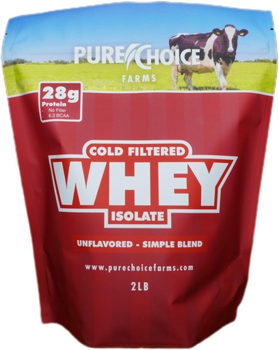 [BRSWYCY2OFYAI3DK] Elecció pura Unflavor Whey Protein Isote Powder, 28g Protein & Sugar- Lliure, sense caràcter Whey, 1 Ingredient, No Fillers o abel Sweetens (Uniflavored, 2b)