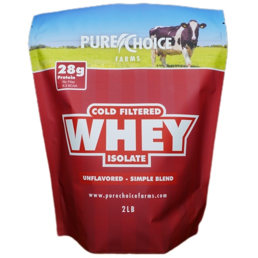 [BRSWYCY2OFYAI3DK] Pure Choice Unflavored Whey Protein Isolate Powder, 28g Protein & Sugar-Free, Undenatured Whey, 1 Ingredient, No Fillers or Artificial Sweeteners (Unflavored, 2 lb)