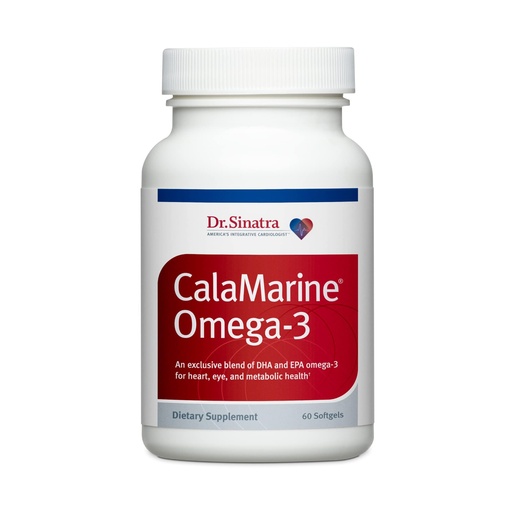[BRSWI2T2CVYRYCL6] Dr. Sinatra CalaMarine Omega 3 Supplement with DHA and EPA, Clinical Grade for Brain, Heart, and Eye Health, 60 Softgels
