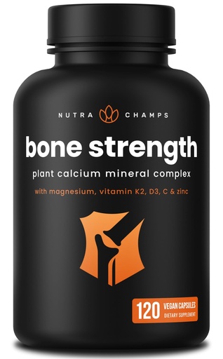 [BRSWYFAOAAIGAA3U] NutraChamps Calcium Supplement for Bone Strength 120 Vegan Capsules