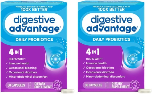 [BRSWIYQ7OYMR42DU] Digestive Advantage Daily Probiotic, 30 Capsules (Pack of 2)