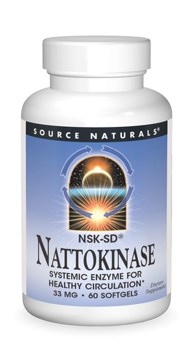 [BRSWIYQZBQIR6DD6] Source Naturals Nattokinase Systemic Enzyme for Healthy Circulation* 33mg - 60 Softgels