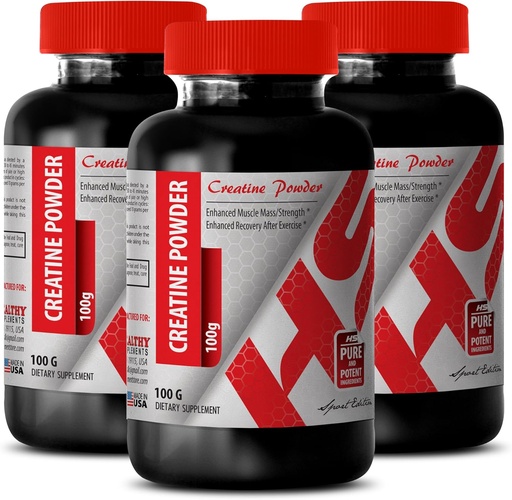 [BRSWGZQHAF7B4F37] Body Builder for Men - CREATINE Powder 100G - Creatine Bulk - 3 Bottle (Powder)
