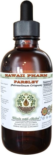 [BRSWKEACOANROD3G] Parsley Extract líquido libre de alcohol, Parsley (Petroselinum Crispum) Root Glycerite Natural Herbal Suplemento, Hawaii Pharm, USA 2 fl.oz