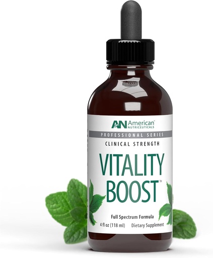 [BRSWIEIOOV7RQ2Y7] American Nutriceuticals - Vitality Boost Fulvic Acid w/Trace Minerálne kvapky - Multimineral Supplement -Rich in Amino Acids 