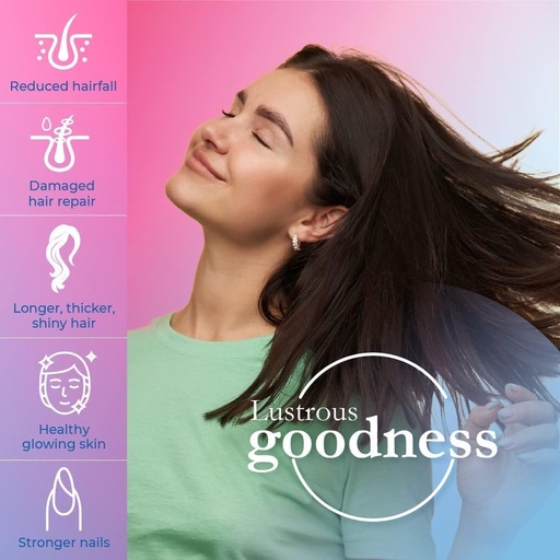 [BRSRAFAQOUGQKHT4] Biotina compresse per capelli, pelle e unghie | Biotin Vitamina B7 compresse per uomini e donne | Vitamina per capelli per la crescita dei capelli | Nessun effetto collaterale (60 compresse)