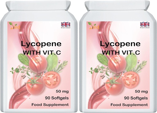 [BRSROCD2DFYBGFI7] Ved Lycopene Supplement 50mg (Pack of 2)