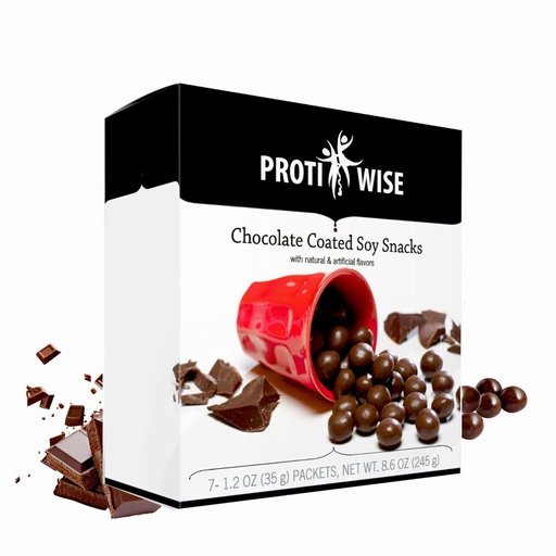 [BRSW2GLYBFYQADI7] ProtiWise High Protein 15g Soy Snacks | Chocolate | 7/Box | Weight Loss, KETO Diet Friendly, Hunger Control Snack | Low Fat, Low Calorie, Low Sugar