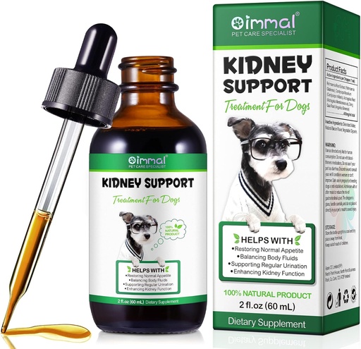 [BRSRAFAZDIPROYDX] Kidney Support for Dogs - Kidney Support Supplement, Supports Immune, Urinary & Kidney Health Function, Natural Herbal Supplement (2 Fl Oz)