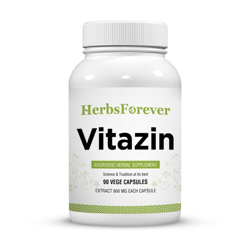 [BRSW2BACDMFRA3DL] Herbsforever Vitazin Capsules Ayurvedic Herbal Supplement Supports Energy & Performance Provides Physical and Mental Strength 90 Vege Capsules 800 Mg Each