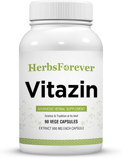 [BRSW2BACDMFRA3DL] Herbsforever Vitazin Capsules Ayurvedic Herbal Supplement Supports Energy & Performance Provides Physical and Mental Strength 90 Vege Capsules 800 Mg Each