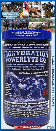 [BRSWGZIDBBYBSCI4] PROHYDRATION EQ...The New Breed in Equine Electrolyte/Professional Hydration Matrix System Formula. 1080g (60 Day Serving)
