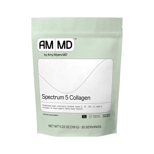 [BRSW2YA3AQGRACI3] Amy Myers MD Spectrum 5 Collagen Peptides Powder - Daily Collagen Supplement for Healthy Hair, Skin & Nails - for Joint Support, Gut & Immune Health - 30 Servings