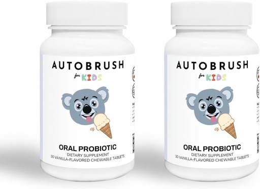 [BRSROGDQCACQ4CLL] autobrush Kids Oral-Care Slow Dissolve Probiotic Tablets | Dental Supplements | Healthier Teeth and Gums | Balanced Mouth Biome| 30 Count (Vanilla) (2)