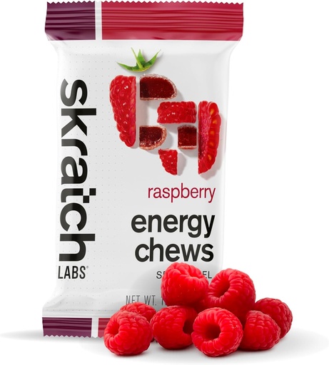 [BRSWGZD6CQJRQC3U] Skratch Labs energija Chews 124; Gummies už bėgimo, Dviračiu, ir Sportas Performance ® 124; Gel Alternatyvus ® 124; Aviečių (10 Pack) Σ 124; Gluten Free, Vegan