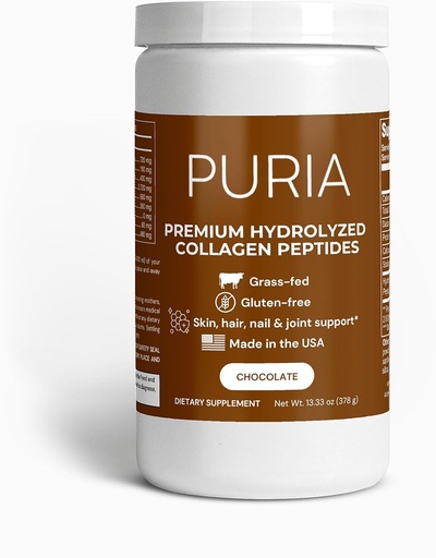 [BRSRABQOCQJW23LH] Premium Grass-Fed Hydrolyzed Collagen Peptides Powder (Chocolate) | Collagen Powder - Hair, Skin, Nail, and Joint Support - Type I & III Grass-Fed Collagen Supplements for Women and Men