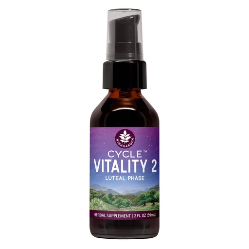 [BRSWGCAYCAFW2CY7] WishGarden Herbs Cycle Vitality 2 Luteal Phase - Plant-Based Progesterone Supplement with Wild Yam & Vitex Chasteberry Supports Healthy Menstrual Cycles, Fertility & Healthy Progesterone Levels, 2oz