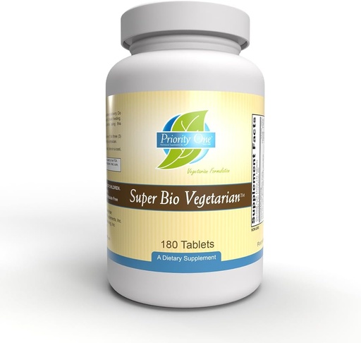 [BRSWGZQLO4MGOA3P] Priority One Vitamins Super Bio Vegetarian 180 Tablets - Immune System Support*- Clinical Strength - Benefits of Shiitake & Maitake Mushrooms.