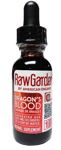 [BRSWIB3ROQGAA2DK] Raw Garden Dragon's Blood Original,100% Peruvian 1 Oz Concentrate, Sangre De Drago, Sangre De Grado. This is a Natural Product, Evaporation or Dry Appearance May Occur Naturally Over time.