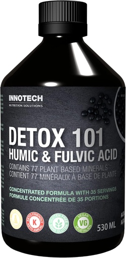 [BRSWECQCBV6GCGY7] INNOTECH Nutrition: Detox 101 with Humic and Fulvic Acid, Acai Green Tea- 500ml