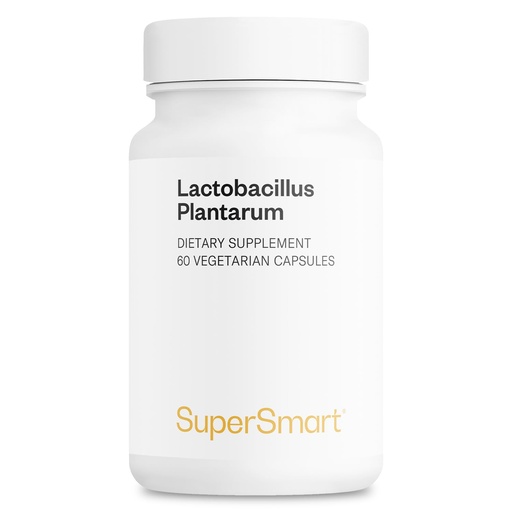 [BRSRMYYYC4HBGFDX] Supersmart - Lactobacillus Plantarum PostBiotic 20 Billion CFU per Day (Immuno-LP20) - Heat-Treated Probiotic Supplement | Non-GMO & Gluten Free - 60 Vegetarian Capsules