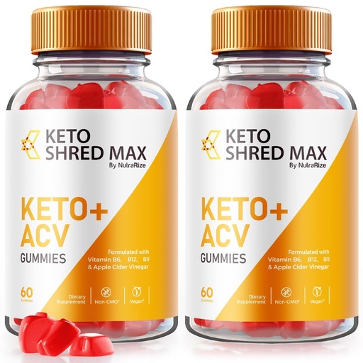 [BRSROCTRBB7RYC3O] NutraRize (Pack of 2 Keto Shred Max Keto + ACV Gummies, Formula for Advanced Weight Loss, Keto Plus Supplement, Gomitas Reviews (120 Gummies)