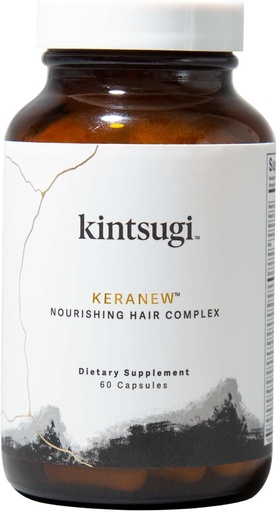 [BRSROAQLOB4GMCD5] Kintsugi KeraNew Nourishing Hair Complex- Help Combat Signs of Aging Hair, Supplement for Strong, Voluminous Strands- Supports Healthy, Fuller Looking Hair w/ Keratin, Collagen, & Biotin (60 Capsules)