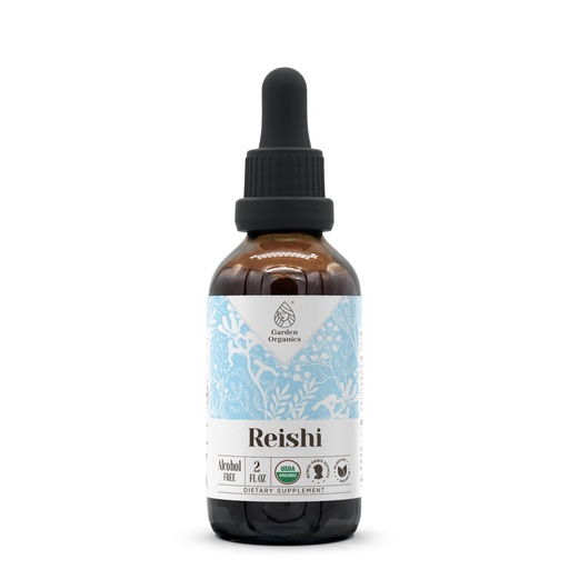 [BRSROEANOYFQMYDG] Reishi USDA Organic Alcohol-Free Extract | Dietary Supplement, High-Potency Tincture | Natural Certified Organic Reishi Mushroom (Ganoderma Lucidum) (2 oz)