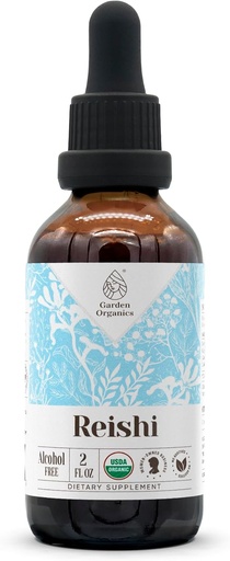 [BRSROEANOYFQMYDG] Reishi USDA Organic Alcohol-Free Extract | Dietary Supplement, High-Potency Tincture | Natural Certified Organic Reishi Mushroom (Ganoderma Lucidum) (2 oz)