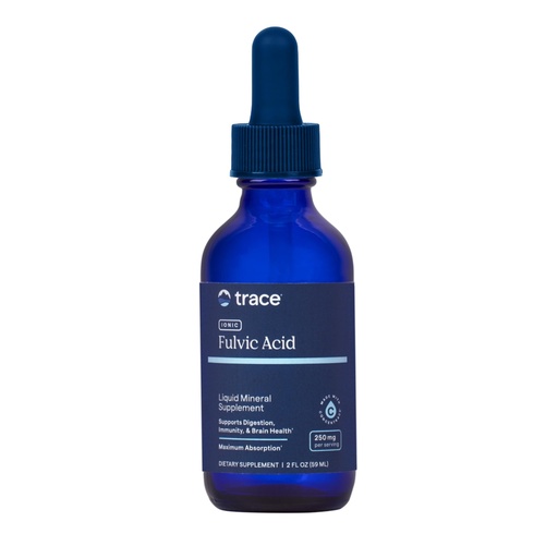 [BRSWIGYTBYORUDQ3] Trace Minerals Ionic Fulvic Acid 250mg - Essential Mineral Supplement to Support Hydration & Energy Production - Aids Muscle Endurance - Liquid Supplement for Healthy Digestion - 2 fl oz (59 Servings)