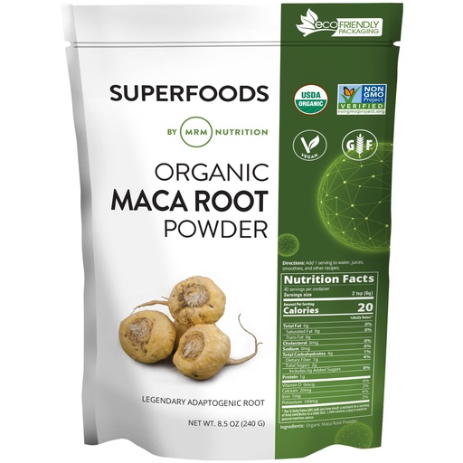 [BRSWKFQIOZ6RQAIV] MRM Organic Maca Root Powder - for Women & Men - USDA Organic Maca Root Superfood Powder with Adaptogenic Properties, for Drinks, Smoothies, & Daily Nutrition, Vegan & Gluten-Free - 40 Servings