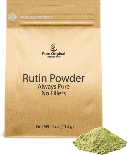 [BRSROZT3PINBOH3P] Pure Original Ingredients Rutin Powder (4 oz), Always Pure, No Additives Or Fillers, Lab Verified