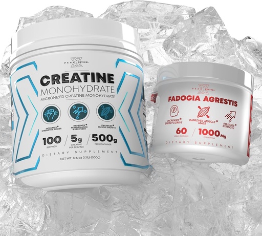 [BRSRAZAOCB7Q2FY6] Performance Micronized Creatine Monohydrate Powder Supplement + Fadogia Agrestis Gluten Free, Non-GMO, Vegan