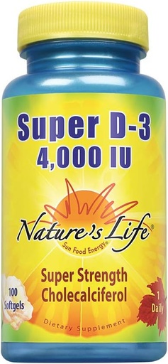 [BRSWIYYZB54BSF3A] Vida de la Naturaleza Super D-3 4000 UI ← High Potency Vitamin D Supplement TEN may Support Healthy Bones, Teeth &amp; Immune System TEN 100 Softgels