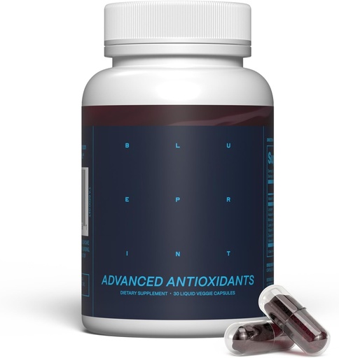 [BRSREFQRC55BMDL2] Blueprint Bryan Johnson Advanced Antioksidi - Lutein, Zeaxanthin, Lycopene, Vitamin K1, K2 - Vision, Bone & Heart Support üçün Vegan Kapsüller - Essential Softgels Formula yeniləndirilməsi