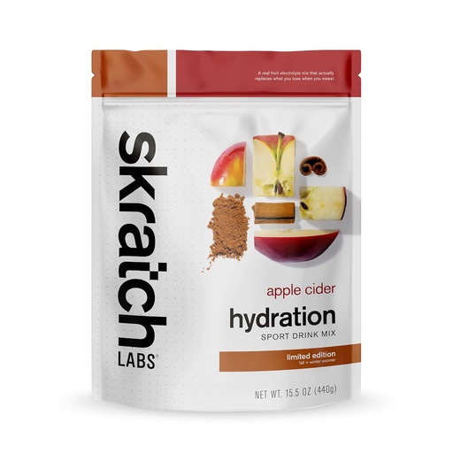 [BRSWGCYOBUIBGCAV] Skratch Labs Hydration Powder | Sport Drink Mix | Electrolytes Powder for Exercise, Endurance, and Performance | Apple Cider | 20 Servings | Non-GMO, Vegan, Kosher