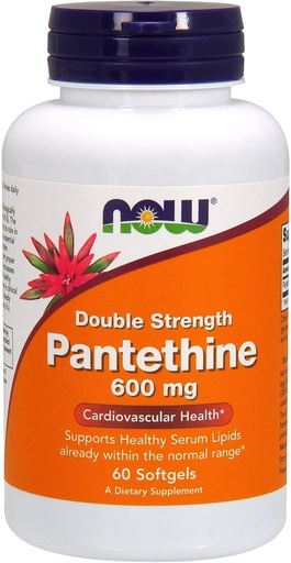 [BRSWIZTYCQGGIGYV] Pantethine, 600 mg, 60 SGELS by Now Foods (Pack of 4)