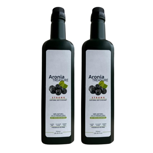 [BRSWGGQOPIPGKET5] [2 x Aronia Treasure] 100% Aronia (Chokeberry) Berry Juice : 1 month supply, 1 shot per a day