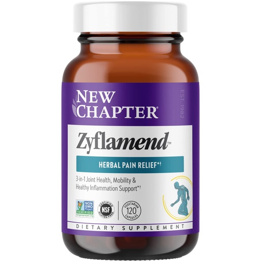 [BRSWKZQOCAPB4EA7] New Chapter Zyflamend™ Joint Supplement & Herbal Pain Relief – 10-in-1 Superfood Blend with Turmeric, Ginger & Green Tea - for Healthy Inflammation Response, Mobility & Flexibility, 120 Capsules