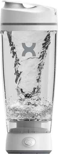 [BRSW2HQNPIORYH3Z] Promixx Original Shaker Bottle - Battery-powered for Smooth Protein Shakes - BPA Free, 20oz Cup (White)