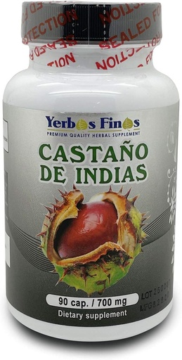 [BRSWIA33AEHAAC3U] Evimeria Yerbas Finas Castano de Indias 90 Cap/ 700mg Dietary Supplement