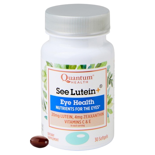 [BRSWGEL4C5YQ2CQ4] Quantum Health See Lutein+, Lutein & Zeaxanthin Eye Supplement, with Eye Vitamins C and E, Helps Maintain Overall Eye Health - 30 Softgels, 30-Day Supply