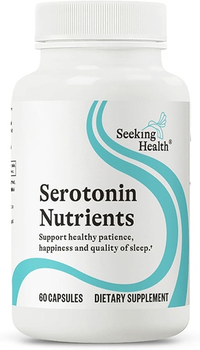 [BRSROHQQA55GEA3H] Seeking Health Serotonin Nutrients, Supports Healthy Sleep, 5-HTP Supplement with Vitamin B6 and Saffron Extract, Vegan and Vegetarian (60 Capsules)