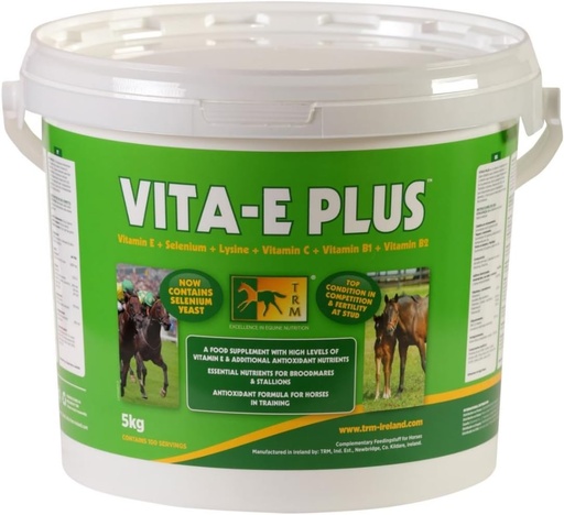 [BRSWIHILBEOGIFLM] TRM Vita-E Plus Equine Horse Feed Supplement | Vitamin E and Antioxidants - 11 lb (5kg) - 11 lb
